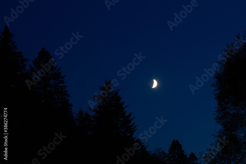 The moon against the sky. Background. © Olga