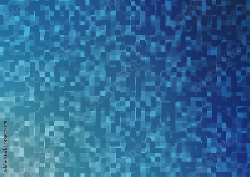 Light BLUE vector background with rectangles.