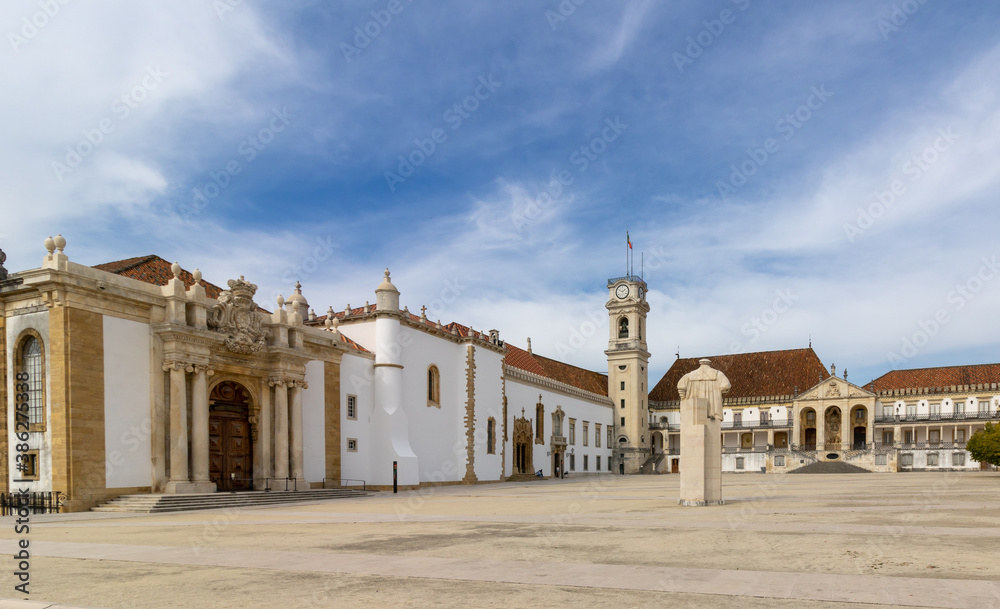 Historic campus of the University of Coimbra, Portugal.