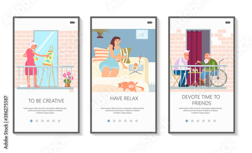 Mobile apps of activity at home