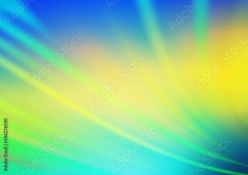 Light Blue, Yellow vector blur pattern.