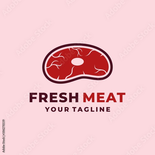 Meat Steak abstract Vector Logo Design Template