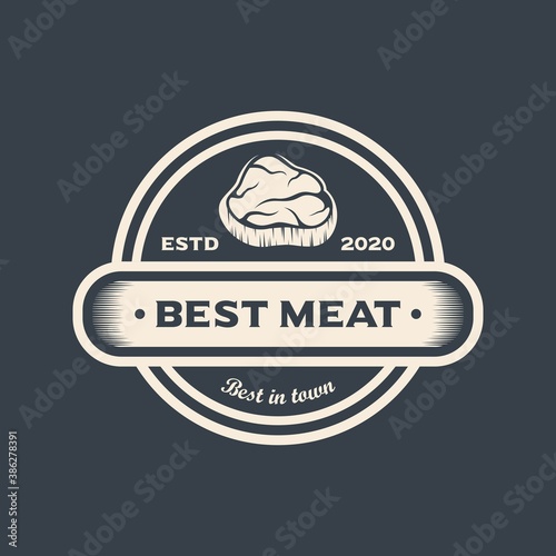 Meat Steak abstract Vector Logo Design Template