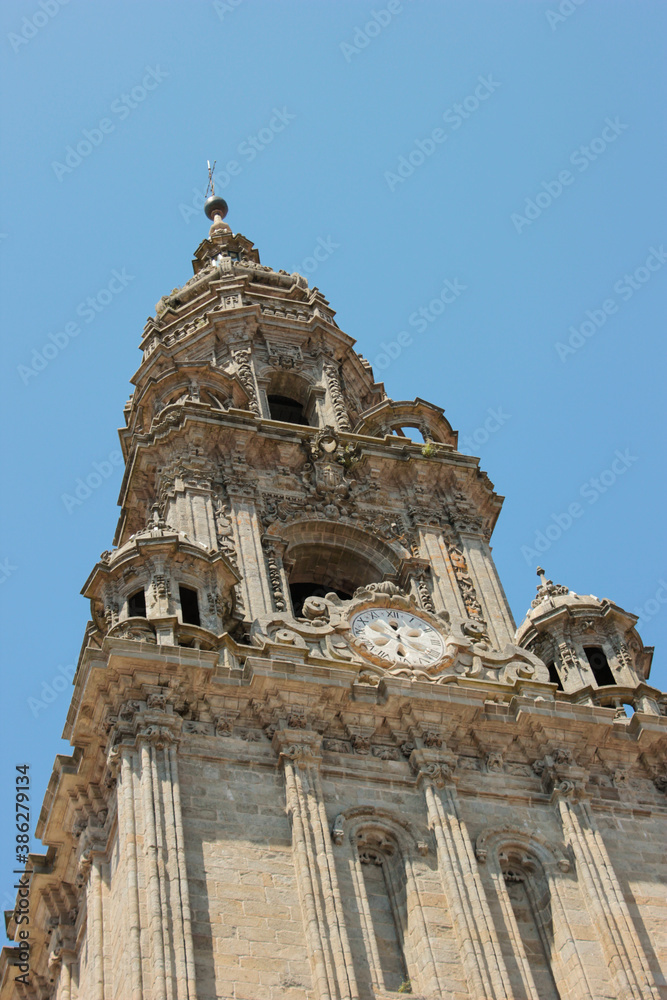 DOME OF THE CHURCH OF SANTIAGO DE COMPOSTELA, IN GALICIA, NORTH OF SPAIN