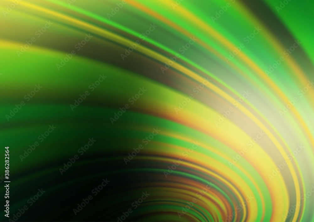Dark Green, Yellow vector modern bokeh pattern. Dark Green, Yellow vector modern bokeh pattern.