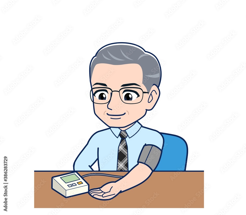 Office worker gentleman in a blue shirt Office worker gentleman in a blue shirt