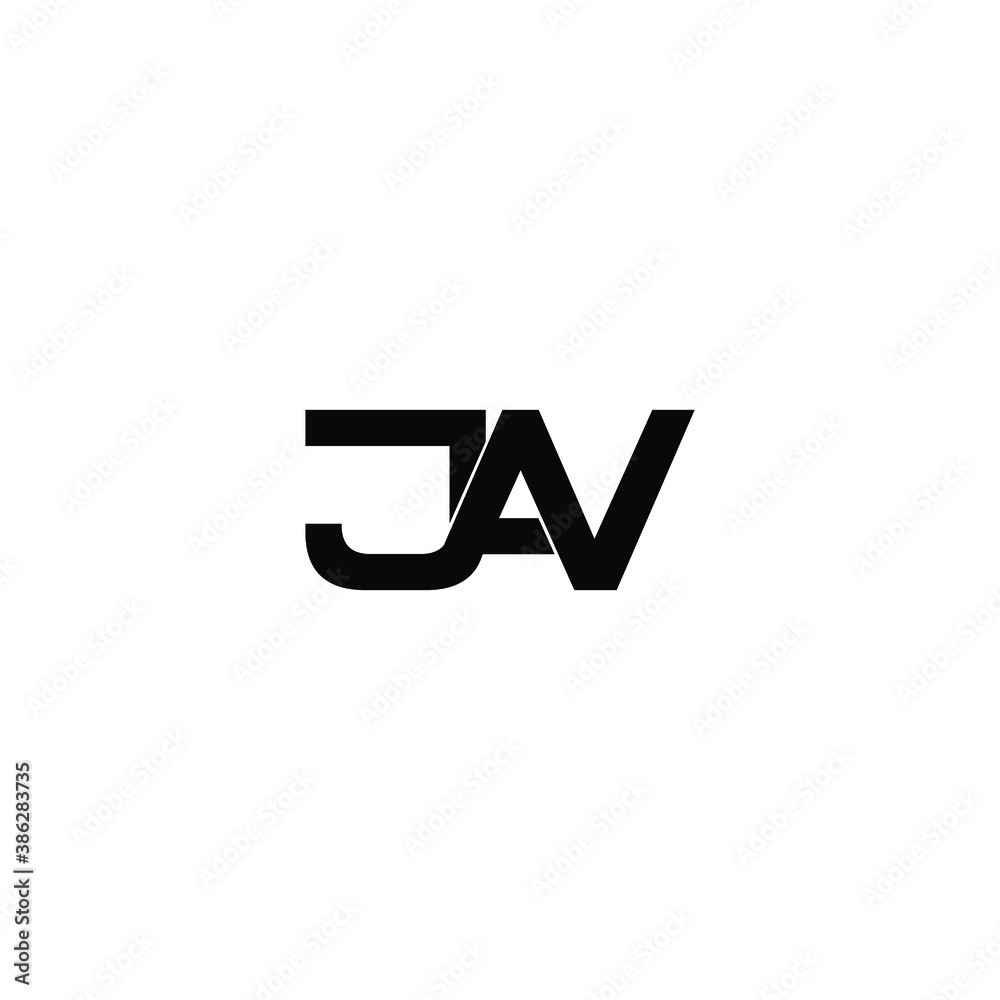 jav letter original monogram logo design jav letter original monogram logo design