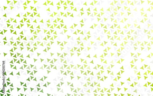 Light Green vector seamless cover in polygonal style.