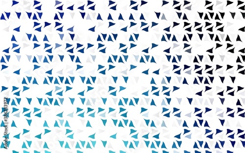 Light BLUE vector backdrop with lines  triangles.