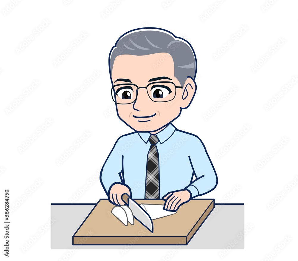 Office worker gentleman in a blue shirt Office worker gentleman in a blue shirt
