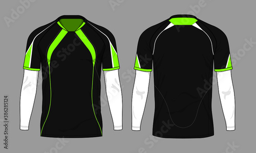 Football soccer jersey design template set vector