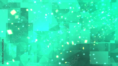 [2020] New 4K Resolution Amazing Light Green Background with Particle World.
