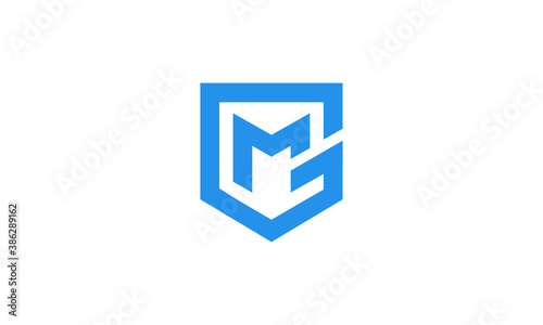 Creative Vector Illustration Logo Design. Initial Letter G and M with Shield Concept. Free Download Creative Vector Illustration Logo Design. Initial Letter G and M with Shield Concept. - GFXLoad