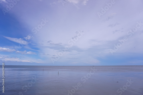 clouds over the sea