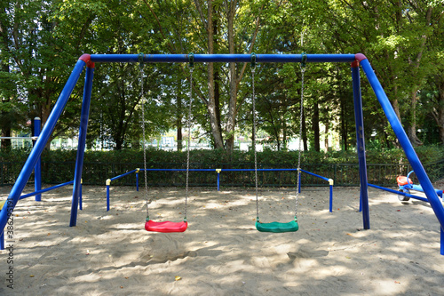 children on swing