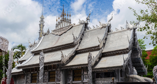 Silver shrine in Wat Srisuphan. © tatchaihot