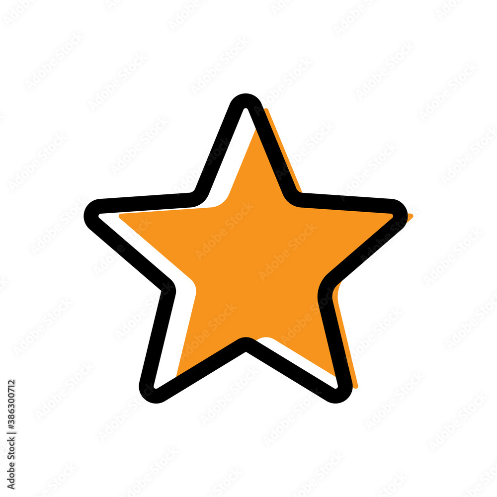 Star flat symbol. Design template vector Star flat symbol. Design template vector