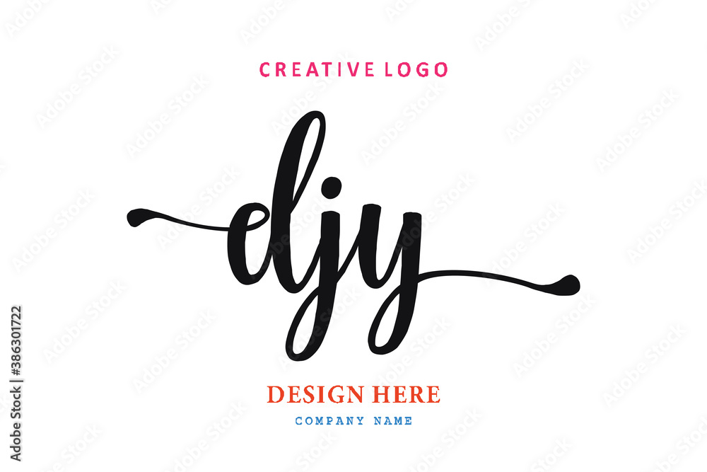 simple DJY lettering logo is easy to understand, simple and authoritative simple DJY lettering logo is easy to understand, simple and authoritative