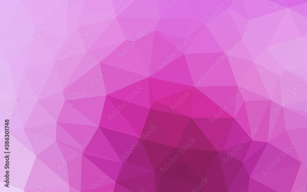 Light Pink, Blue vector blurry triangle template.