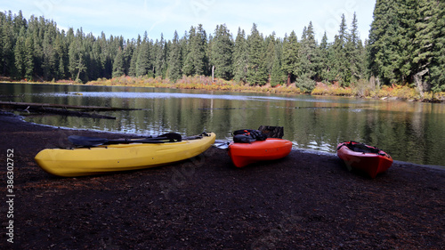 kayak on the lake