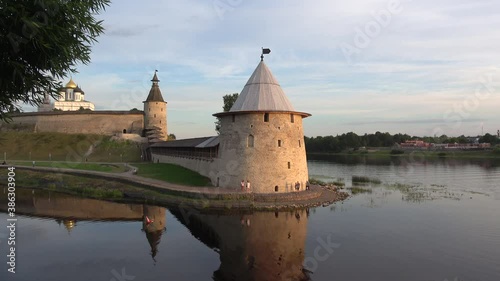 July evening at the Pskov Kremlin. Pskov, Russia photo