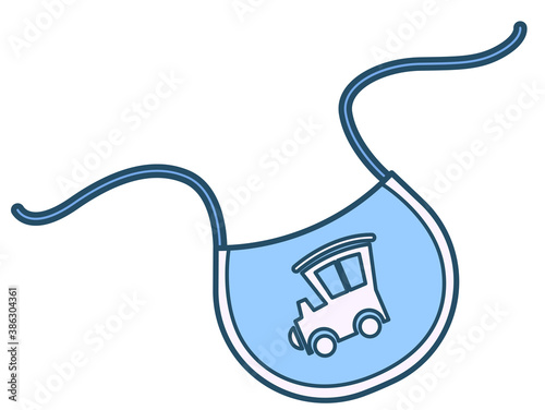 Bib with straps for boy kid, boyish clothes