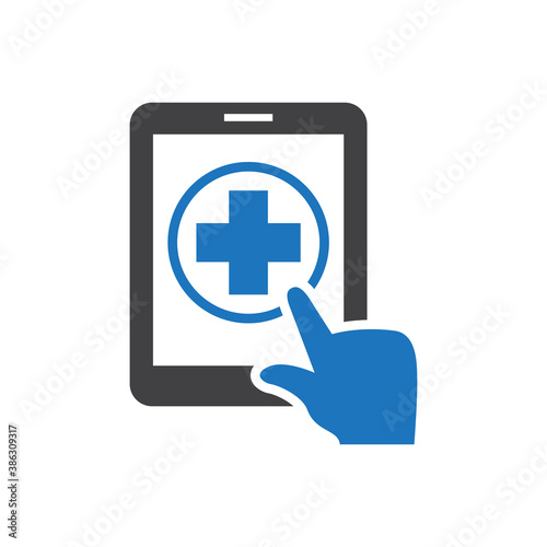 Online medical help icon