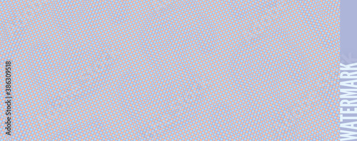 Dollar symbol extruded from dotted pattern. Digital watermark for security paper, certificate, voucher or banknote. Generative computer art. 3d vector illustration.