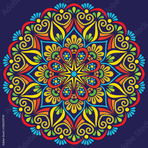 Mandala pattern color Stencil doodles sketch good mood