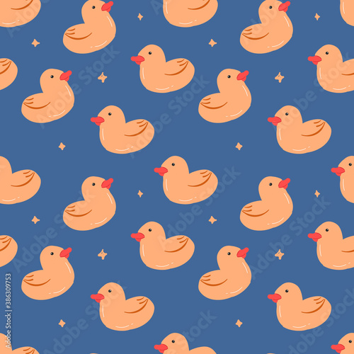 RUBBER DUCK SEAMLESS PATTERN