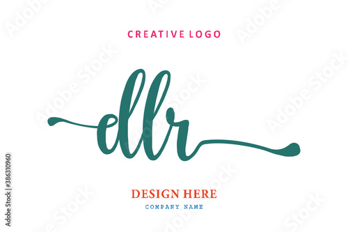 logo composition of the letter DLR is simple easy to understand, simple and authoritative
