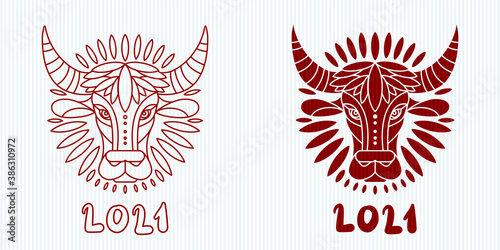 Chinese new year 2021 year of the cow