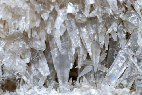 Calcite crystal in the nature
