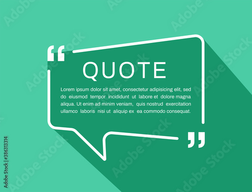Quote frames. Quote box. Vector illustration 