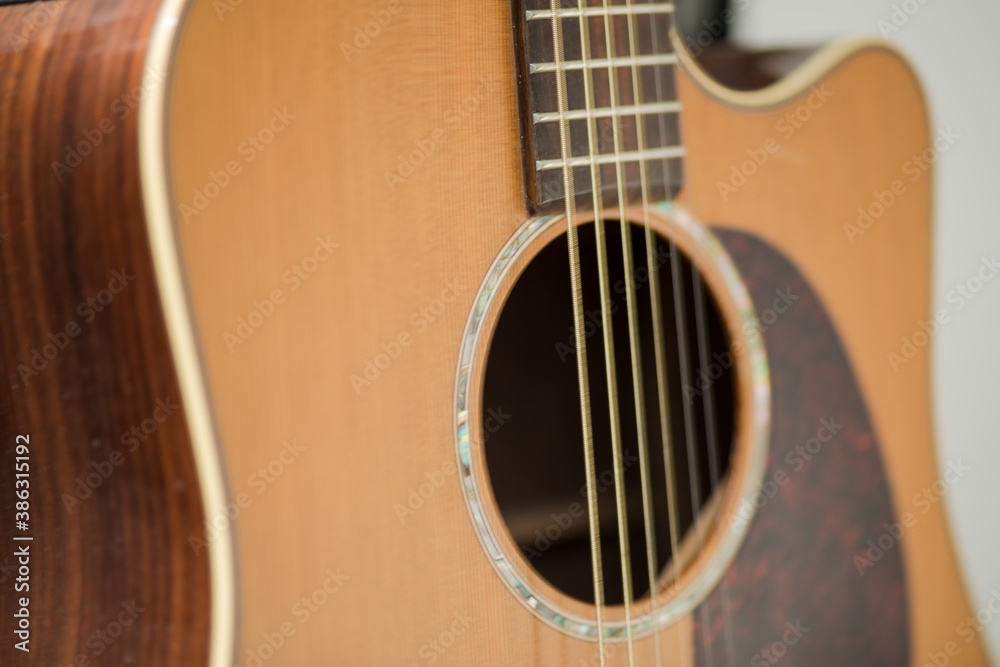Details of Upscale Acoustic Guitar