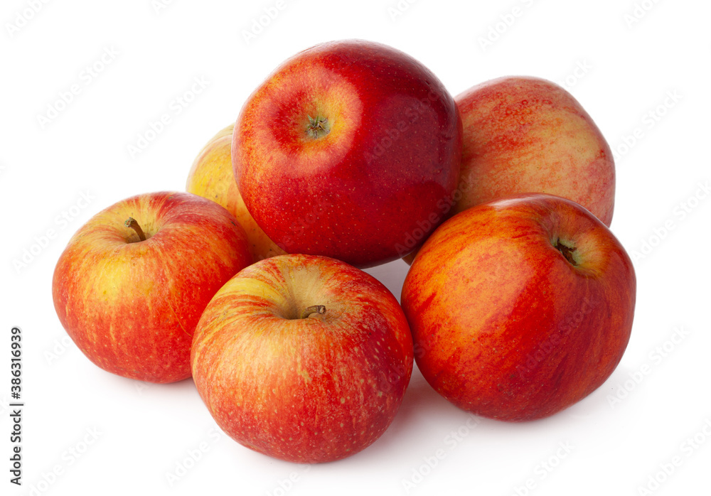 Bunch of red apples isolated on white background Bunch of red apples isolated on white background