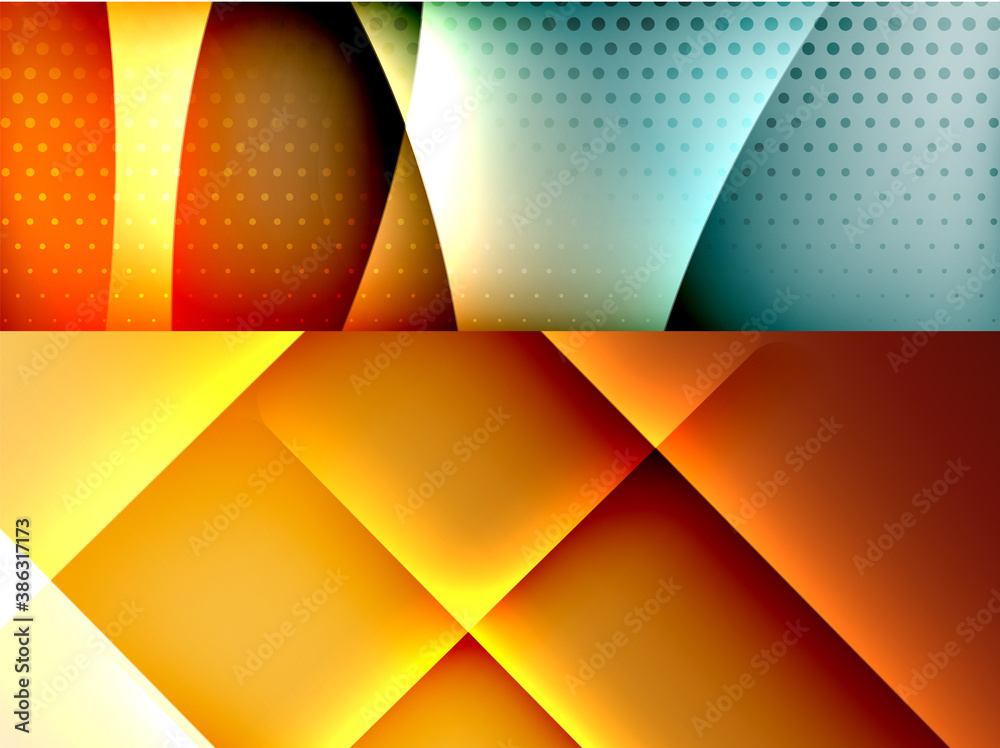Set of trendy geometric patterns. Abstract backgrounds for covers, banners, flyers and posters and other templates Set of trendy geometric patterns. Abstract backgrounds for covers, banners, flyers and posters and other templates