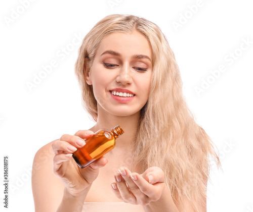 Beautiful young woman with ...