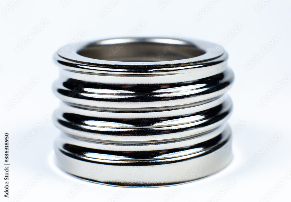 Screw washer metal macro. Fastener close up photo. Screw washer metal macro. Fastener close up photo.