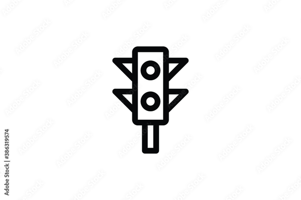 Navigation Outline Icon - Traffic Light Navigation Outline Icon - Traffic Light