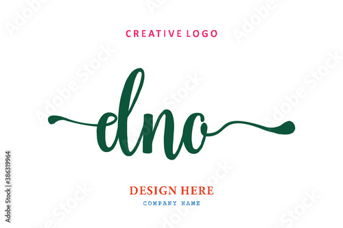 simple DNO letter arrangement logo is easy to understand, simple and authoritative