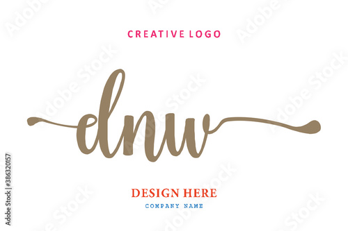 simple DNW letter arrangement logo is easy to understand, simple and authoritative