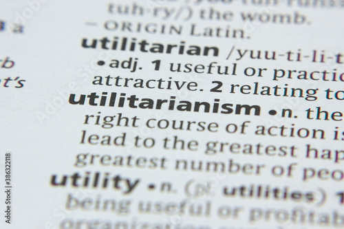 Word or phrase Utilitarianism in a dictionary.