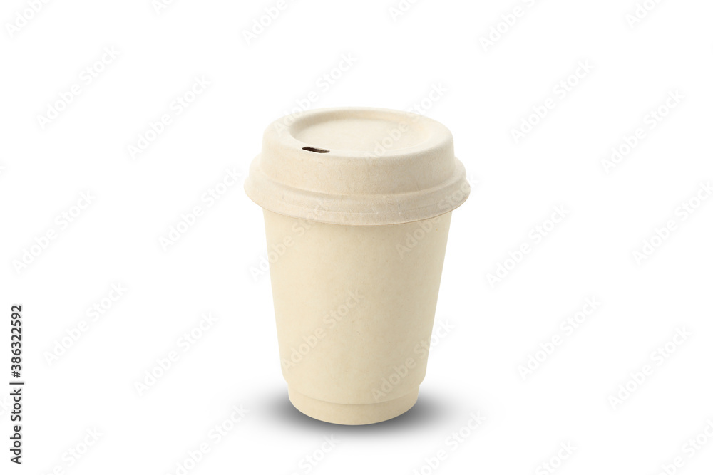 Blank paper cup isolated on white background Blank paper cup isolated on white background