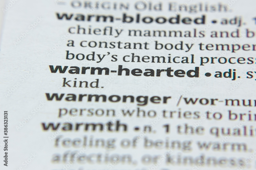 Word or phrase Warm-Hearted in a dictionary. Word or phrase Warm-Hearted in a dictionary.