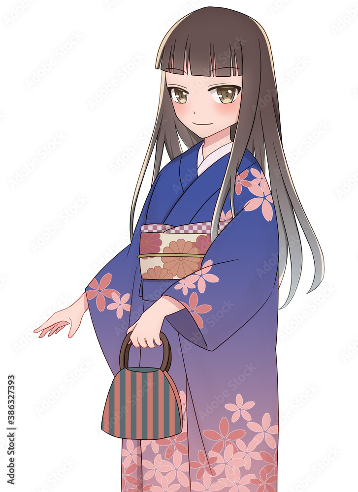 着物（振袖）を着た女の子6