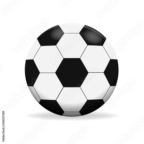 Soccer ball .Vector illustration.