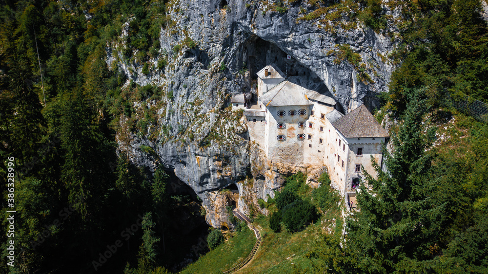 Predjama, a Castle build in rock