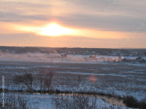 Nature, doberman, sea, water, shore, sun, sunset, sunset on the water, evening sunset, clouds.
