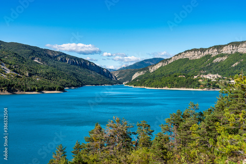 Lac de Castillon near Verdon River  Saint-Julien-du-Verdon  Provence  France